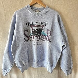 Y2K Gauley River Survivor West Virginia Sweatshirt Mens Womens XL